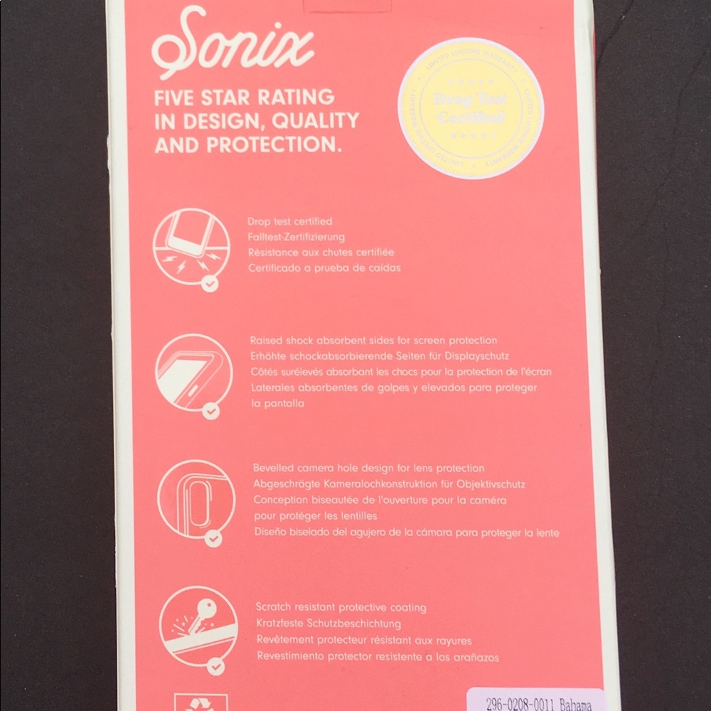 Sonix Case For iPhone 12 Mini Bahama Clear Coat Series Drop Test Certified New - Picture 2 of 2